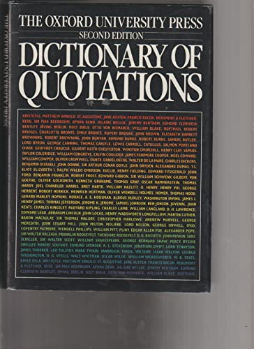 Stock image for Oxford University Press Dictionary of Quotations for sale by Better World Books
