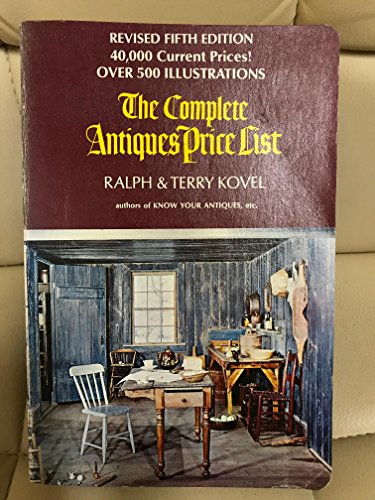 Beispielbild fr The Complete Antiques Price List zum Verkauf von Wonder Book