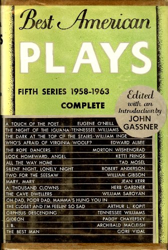 Beispielbild fr Best American Plays : Fifth Series, 1958-1963 zum Verkauf von Better World Books
