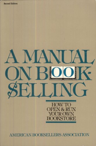 Stock image for Manual on Bookselling for sale by Better World Books