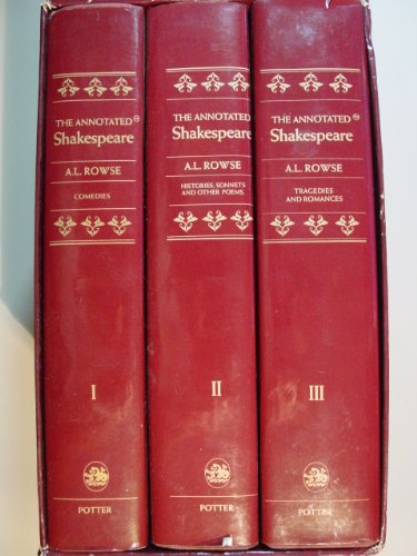 Stock image for The Annotated Shakespeare: The Comedies, Histories, Sonnets and Other Poems, Tragedies and Romances Complete (Three Volume Set) for sale by Firefly Bookstore