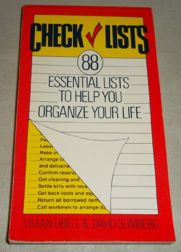 9780517543689: Check lists: 88 essential lists to help you organize your life