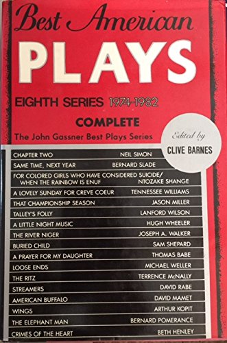 9780517544808: Best American Plays: Eighth Series, 1974-1982
