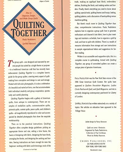 9780517568941: Quilting Together