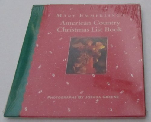 Imagen de archivo de Mary Emmerling's American Country Christmas List Book a la venta por Better World Books