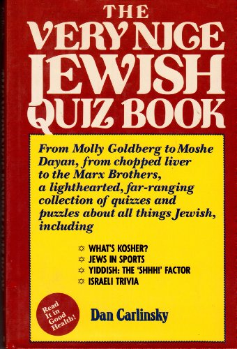 Imagen de archivo de Very Nice Jewish Quiz Book a la venta por Wonder Book