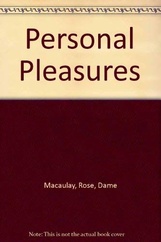 9780517655672: Personal Pleasures