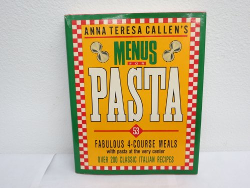 Stock image for Menus for Pasta for sale by J. Lawton, Booksellers