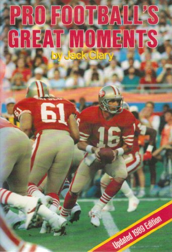 Stock image for Pro Football's Greatest Moments 1989 for sale by SecondSale