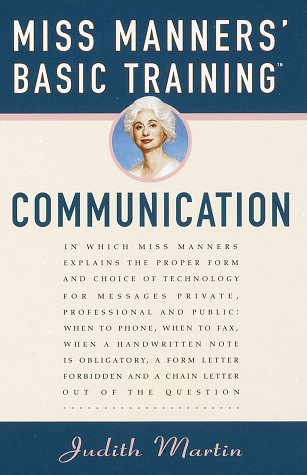 9780517706732: Miss Manners' Basic Training: Communication