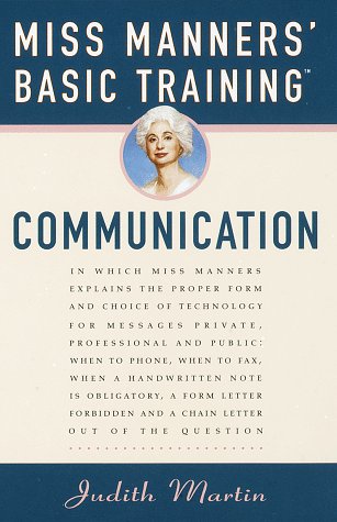 Imagen de archivo de Miss Manners' Basic Training: Communication a la venta por SecondSale