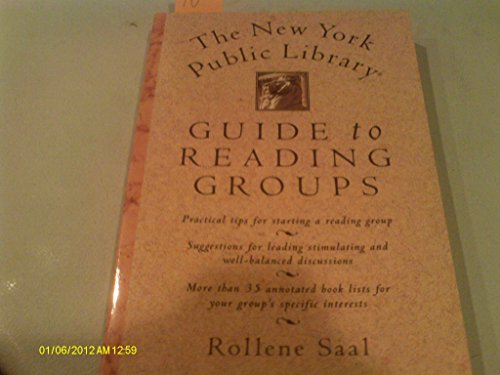 Stock image for The New York Public Library Guide to Reading Groups for sale by Better World Books: West