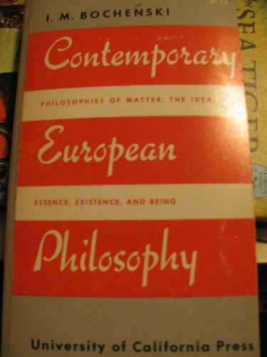 Beispielbild fr Contemporary European Philosophy zum Verkauf von Better World Books
