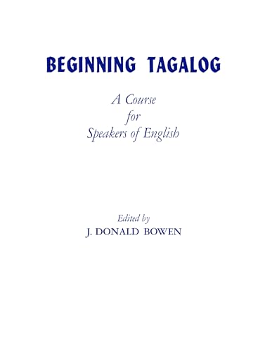 Beginning Tagalog: A Course for Speakers of English