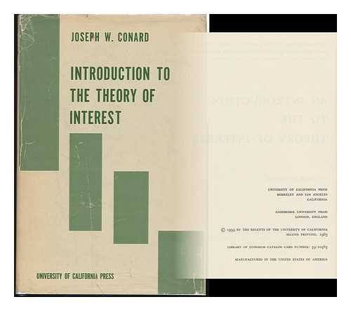 Stock image for Introduction to Theory of Interest for sale by Midtown Scholar Bookstore