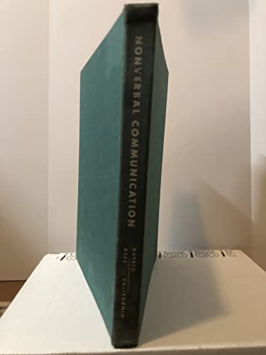 Beispielbild fr Nonverbal Communication : Notes on the Visual Perception of Human Relations zum Verkauf von Better World Books