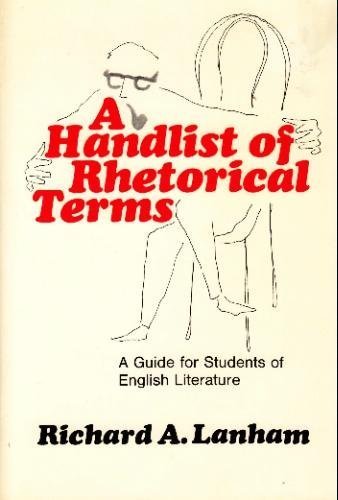 Stock image for A Handlist of Rhetorical Terms for sale by ThriftBooks-Atlanta