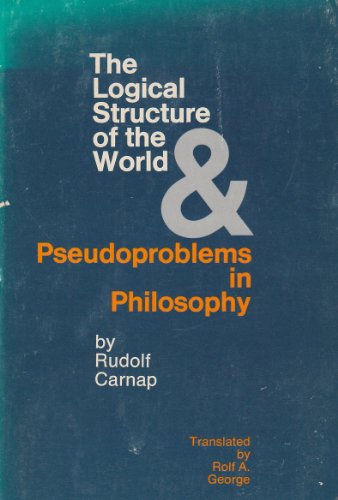 Beispielbild fr The Logical Structure of the World and Pseudo Problems of Philosophy zum Verkauf von Books From California
