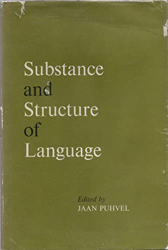 9780520014626: Substance and Structure of Language