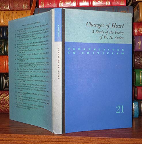 Stock image for Changes of Heart : A Study of the Poetry of W. H. Auden. for sale by Better World Books: West