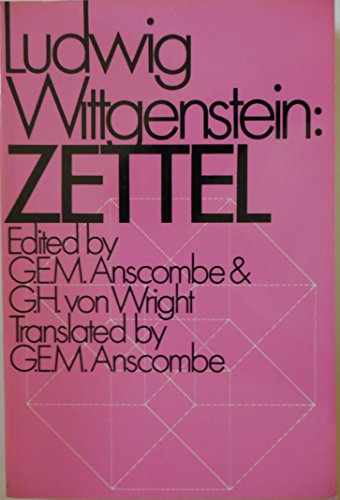 Stock image for Zettel (English and German Edition) for sale by Wonder Book