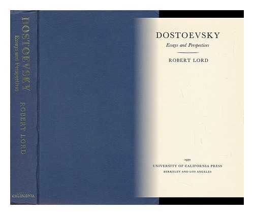 Beispielbild fr Dostoevsky; Essays and Perspectives zum Verkauf von Better World Books