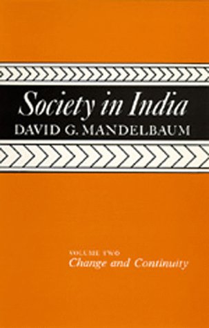 Stock image for Society in India: Volume 2: Change and Continuity for sale by Wonder Book