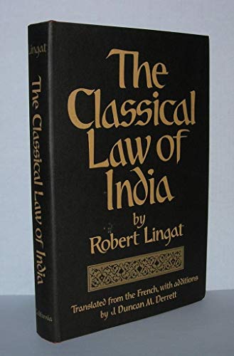 Stock image for The Classical Law of India. (English and French Edition) for sale by Friends of  Pima County Public Library