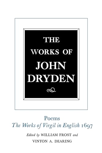 Stock image for The Works of John Dryden Vol. V : Poems 1697 for sale by Better World Books