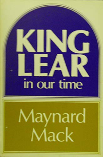 Beispielbild fr King Lear" in Our Time zum Verkauf von WorldofBooks