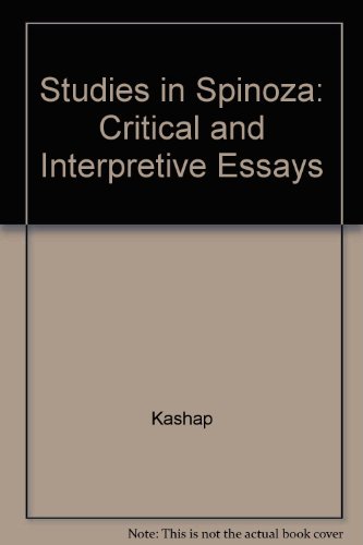 9780520025905: Studies in Spinoza: Critical and Interpretive Essays