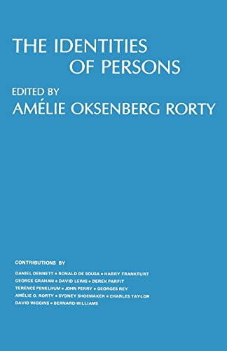 9780520033092: The Identities of Persons (Topics in Philosophy): Volume 3