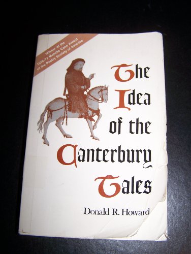9780520034921: The Idea of the Canterbury Tales