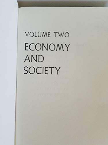 Stock image for Economy and Society: An Outline of Interpretive Sociology (2 volume set) for sale by GF Books, Inc.