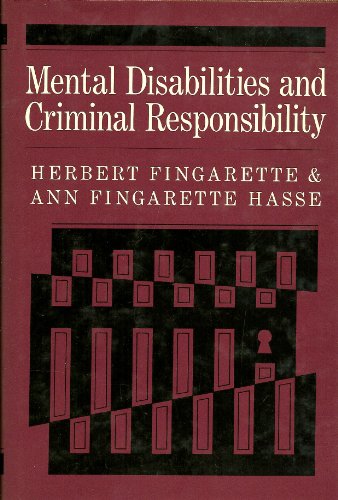 Beispielbild fr Mental Disabilities and Criminal Responsibility zum Verkauf von Better World Books