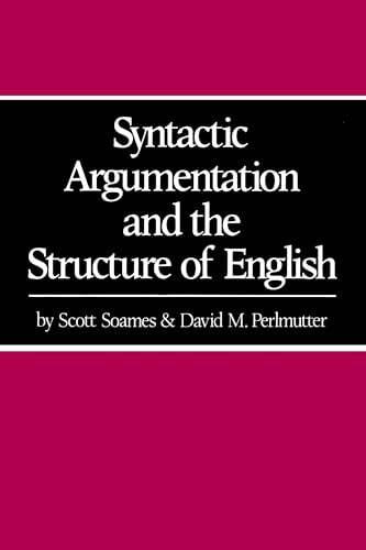 Stock image for Syntactic Argumentation and the Structure of English for sale by The Bookseller