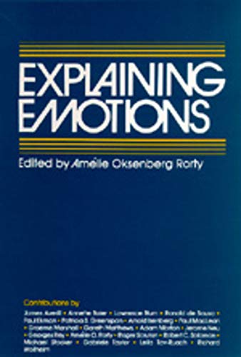 Beispielbild fr Explaining Emotions (Volume 5) (Topics in Philosophy) zum Verkauf von Wonder Book