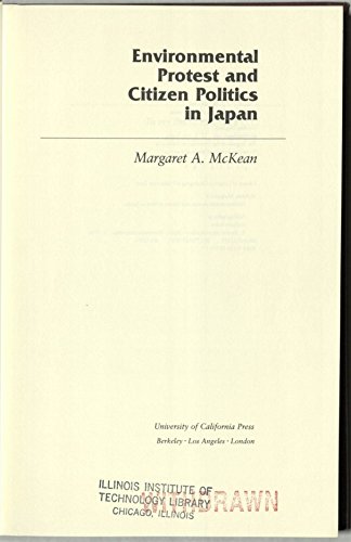 Imagen de archivo de Environmental Protest and Citizen Politics in Japan a la venta por Better World Books