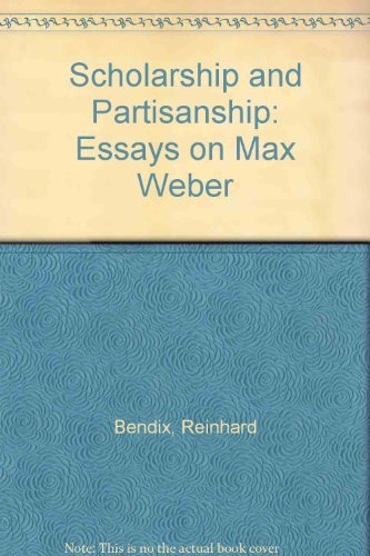 Imagen de archivo de Scholarship and Partisanship : Essays on Max Weber a la venta por Better World Books