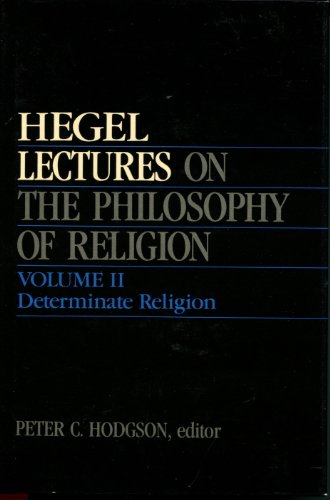 Stock image for Lectures on the Philosophy of Religion, Vol. I: Introduction and The Concept of Religion for sale by HPB-Red
