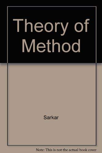 Imagen de archivo de A Theory of Method a la venta por ThriftBooks-Atlanta