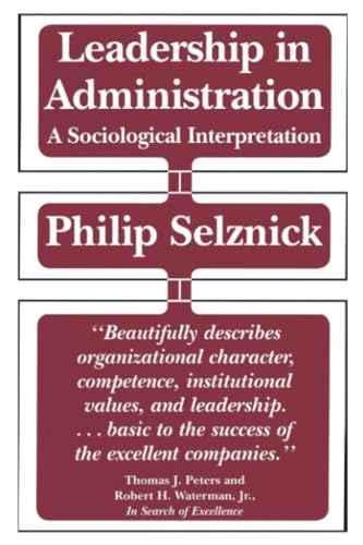 Beispielbild fr Leadership in Administration zum Verkauf von Blackwell's