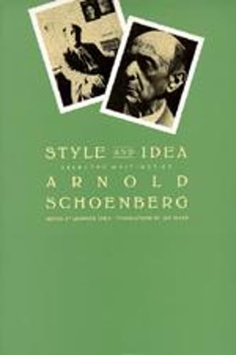 Stock image for Schoenberg: Style & Idea (paper): Selected Writings