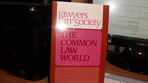 Stock image for Lawyers in Society: The Common Law World for sale by HPB-Diamond