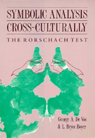 Beispielbild fr Symbolic Analysis Cross-Culturally: The Rorschach Test zum Verkauf von Zubal-Books, Since 1961