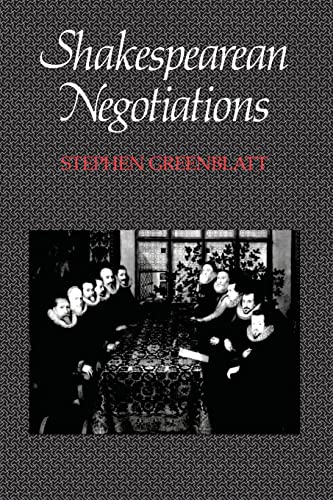 Imagen de archivo de Shakespearean Negotiations The Circulation of Social Energy in Renaissance England a la venta por Harry Alter