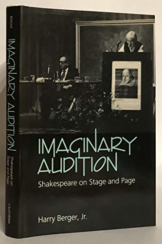 Beispielbild fr Imaginary Audition: Shakespeare on Stage and Page zum Verkauf von HPB Inc.