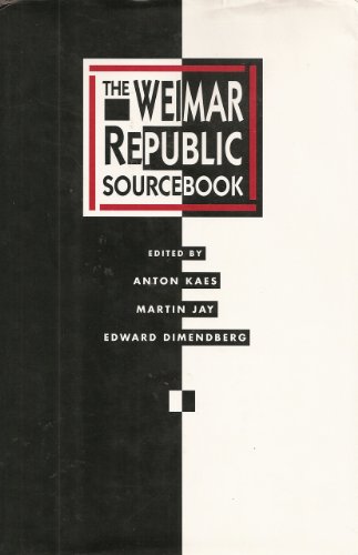 The Weimar Republic Sourcebook