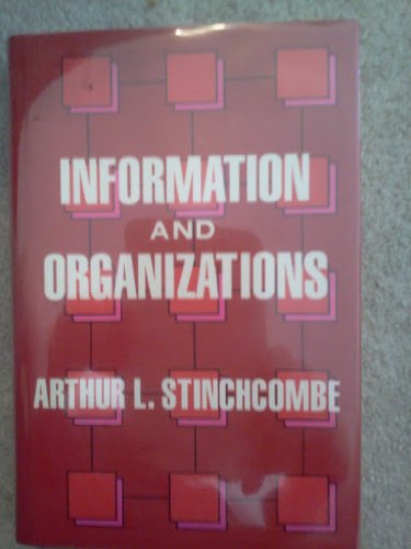 Imagen de archivo de Information and Organizations a la venta por Better World Books