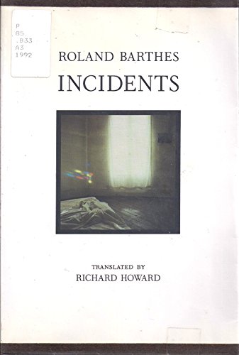 Imagen de archivo de Incidents a la venta por Better World Books